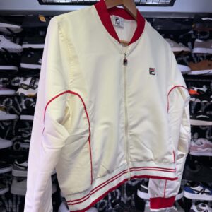 JAQUETA FEMININA FILA BOMBER VERMELHJO - OFF WHITE