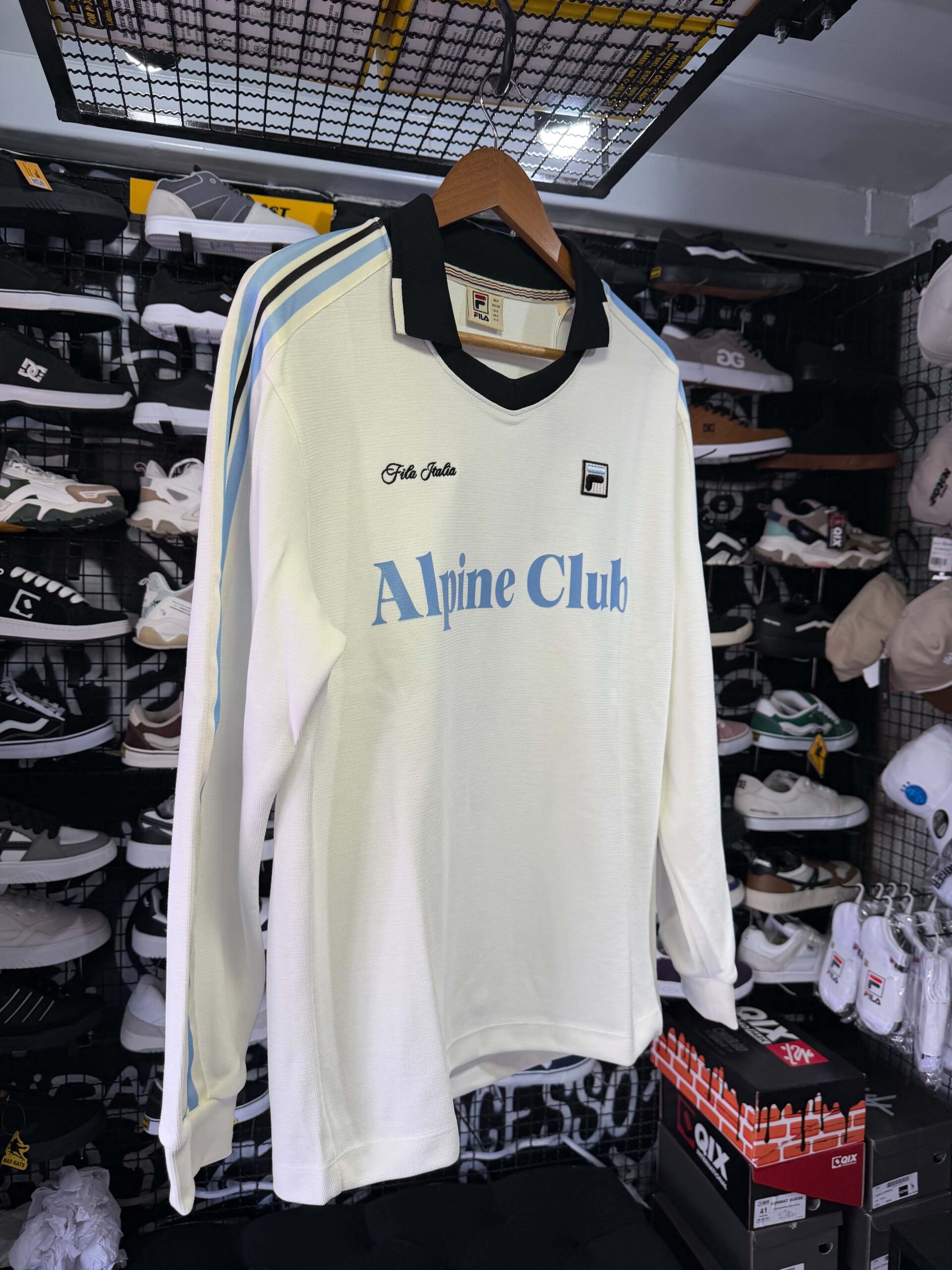 BLUSÃO MASCULINO FILA COMFORT AZUL OFF WHITE