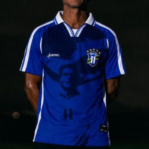 Camiseta POLO Approve x ROMÁRIO AZUL COPA DO MUNDO